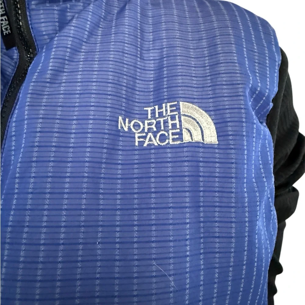 The North Face Blue and Black Quilted Vest